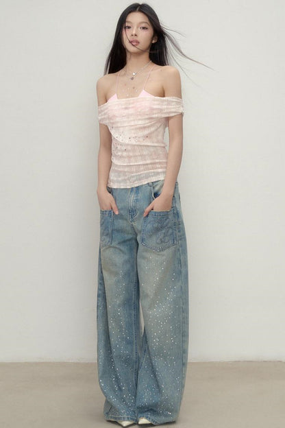 Vibrant One-Shoulder Top