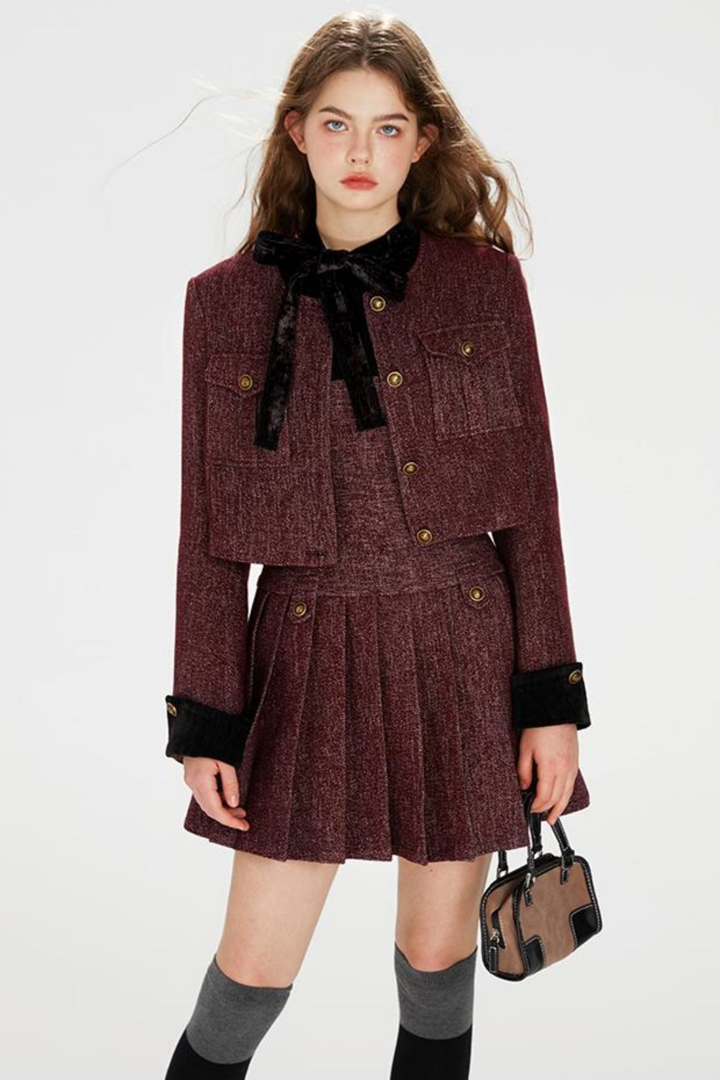 Fragrant Pleated Dress Set-Up