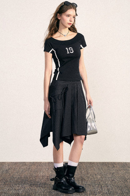 High-Waisted Fishtail Skirt