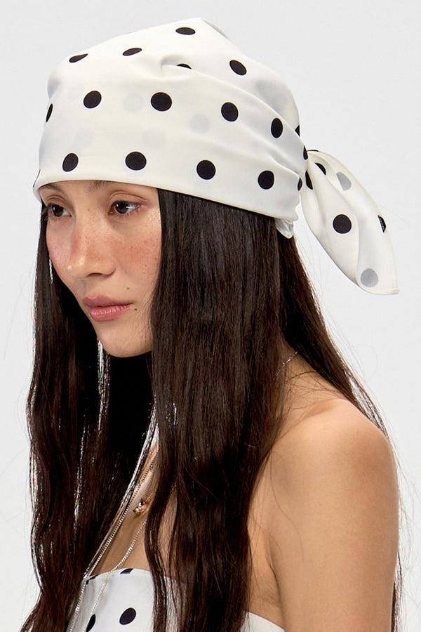 Retro Polka Dot Bandana Scarf