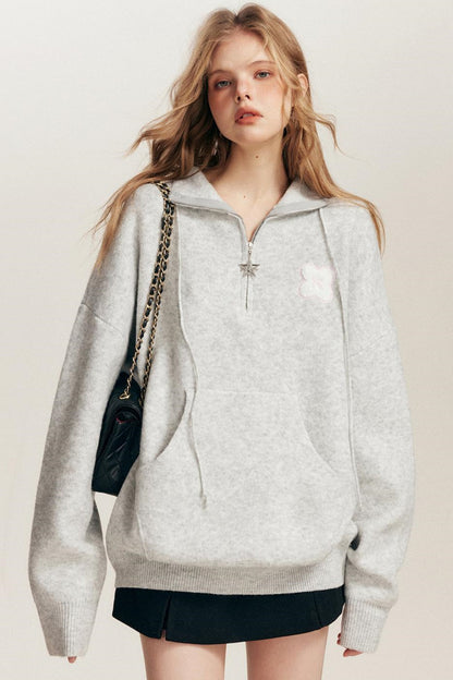 Sculptured Polo Neck Top