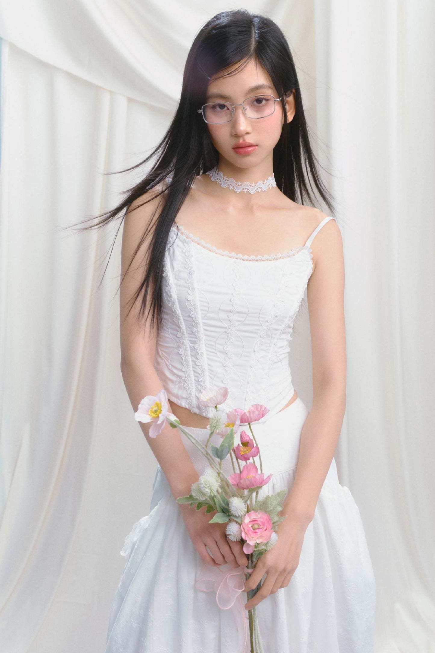 Dreamy White Lei Pod Skirt