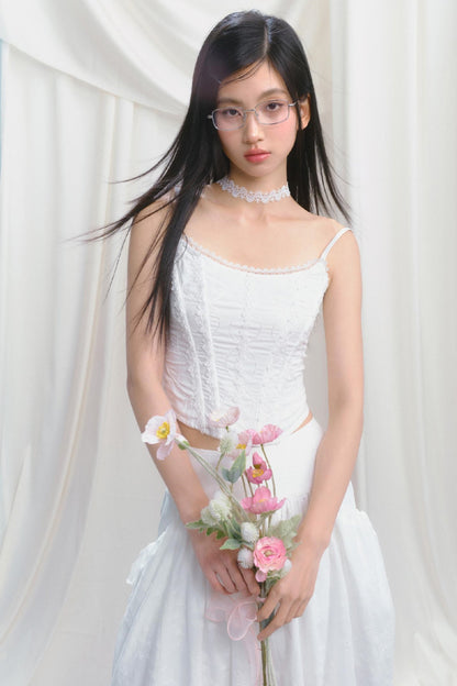 Dreamy White Lei Pod Skirt