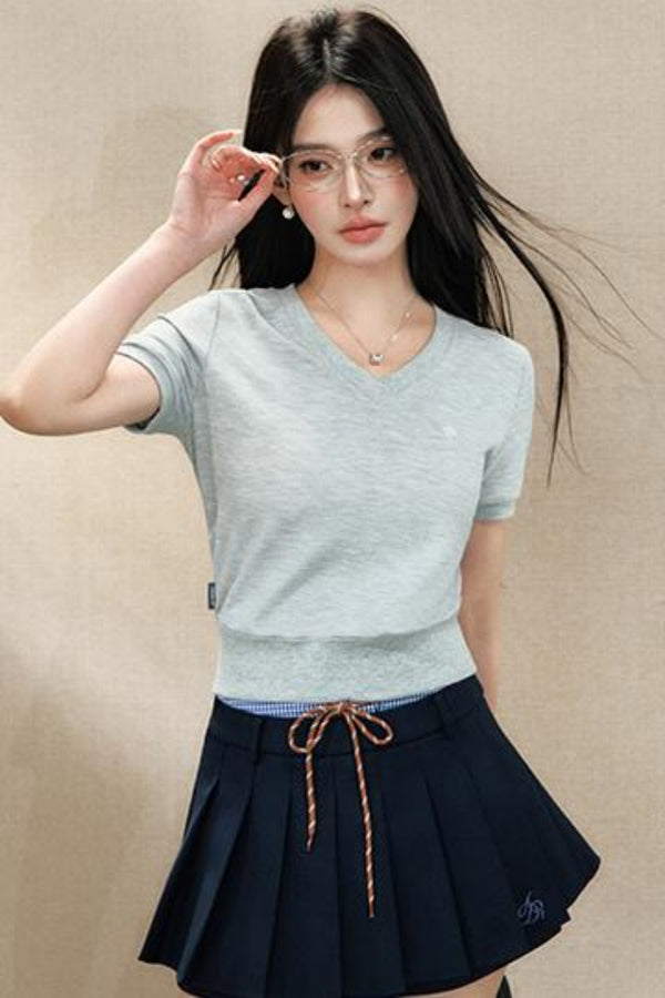 Slim Fit Short Sleeve Top Set-Up