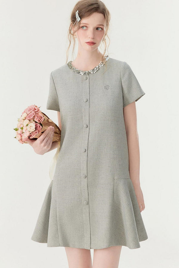 Summer Sparkle Ruffle Dress