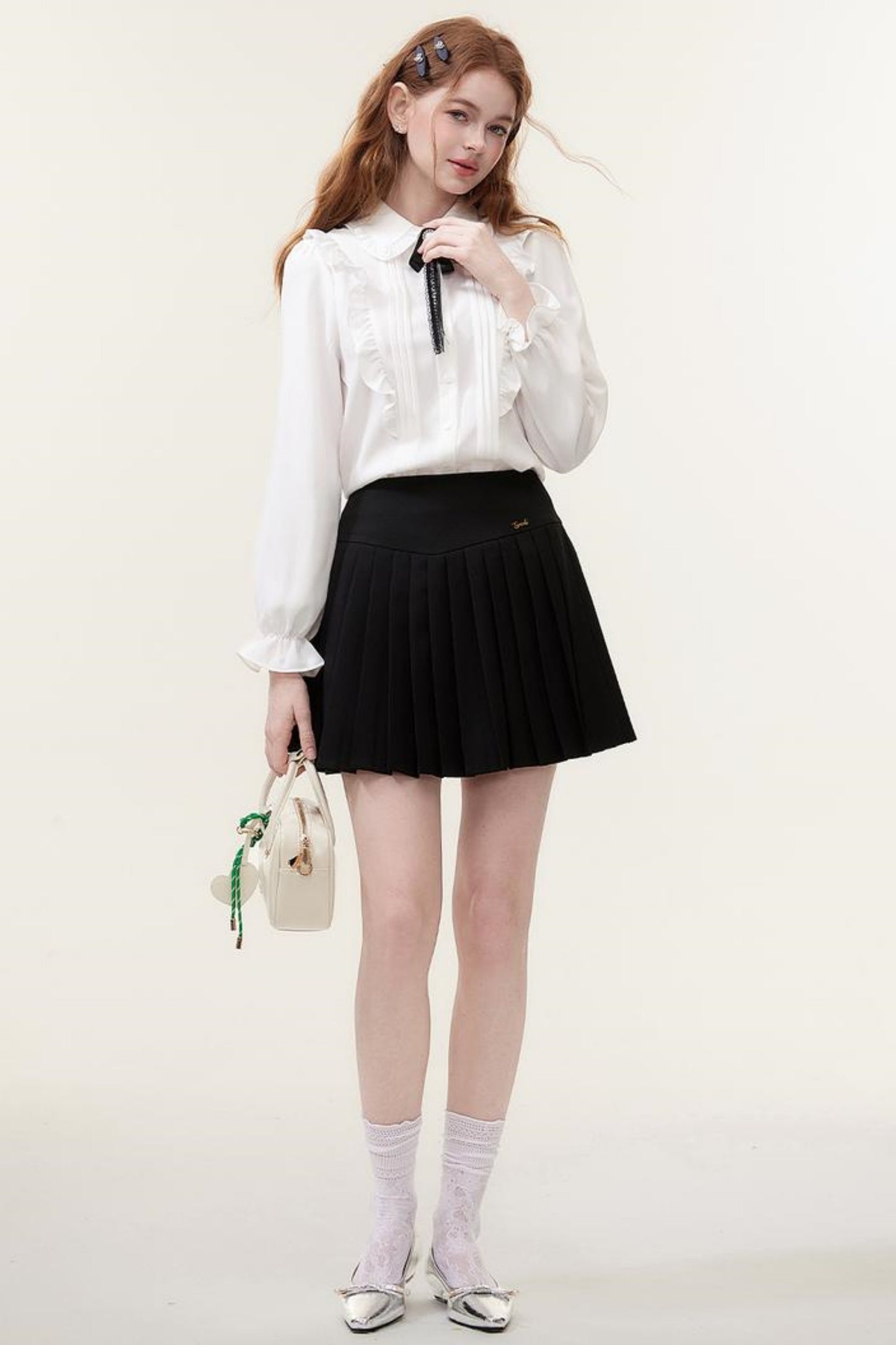 Pleated Mini Skirt