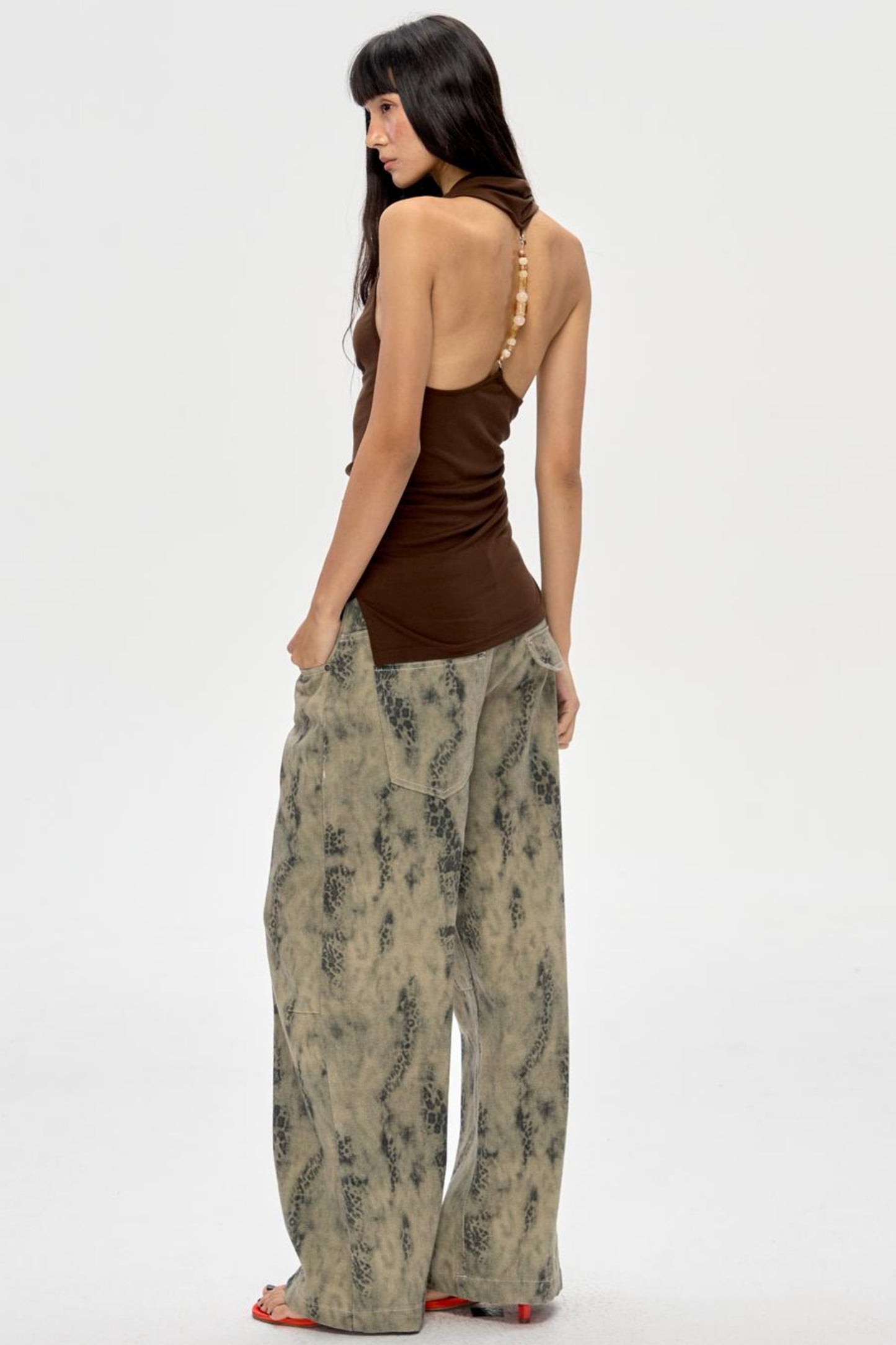 Glam Backless Beaded Top