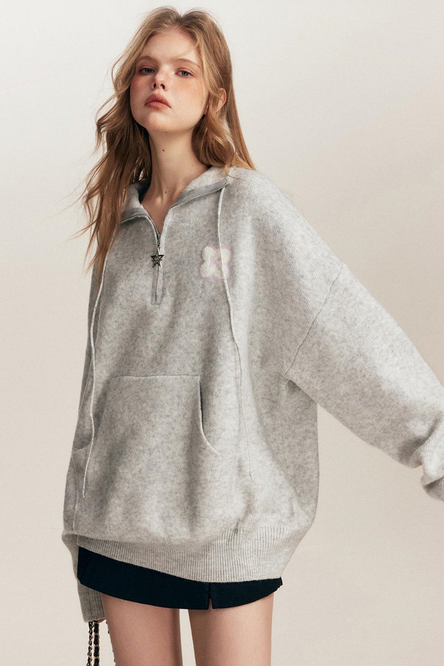 Sculptured Polo Neck Top