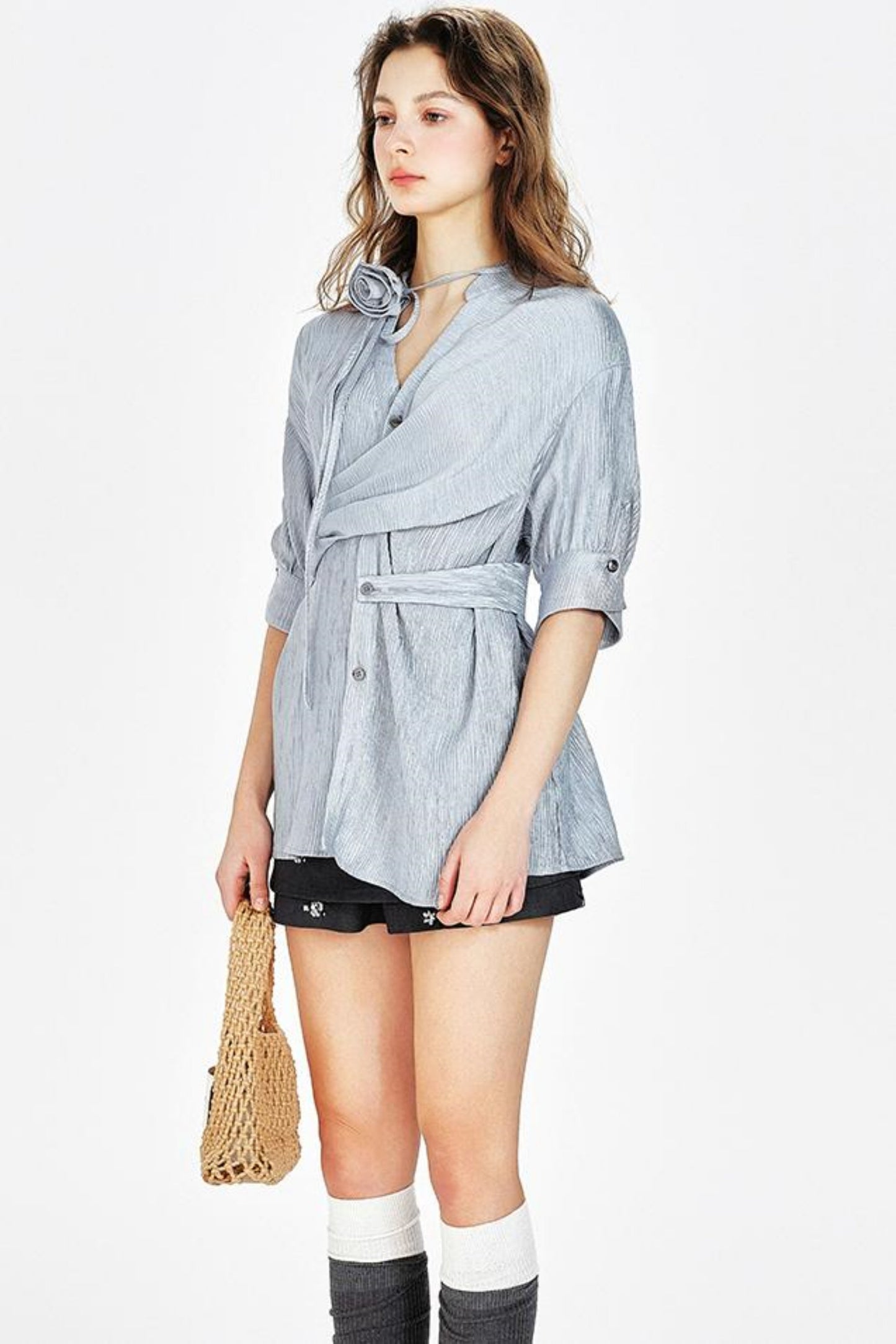 Cross-Waist Shirt