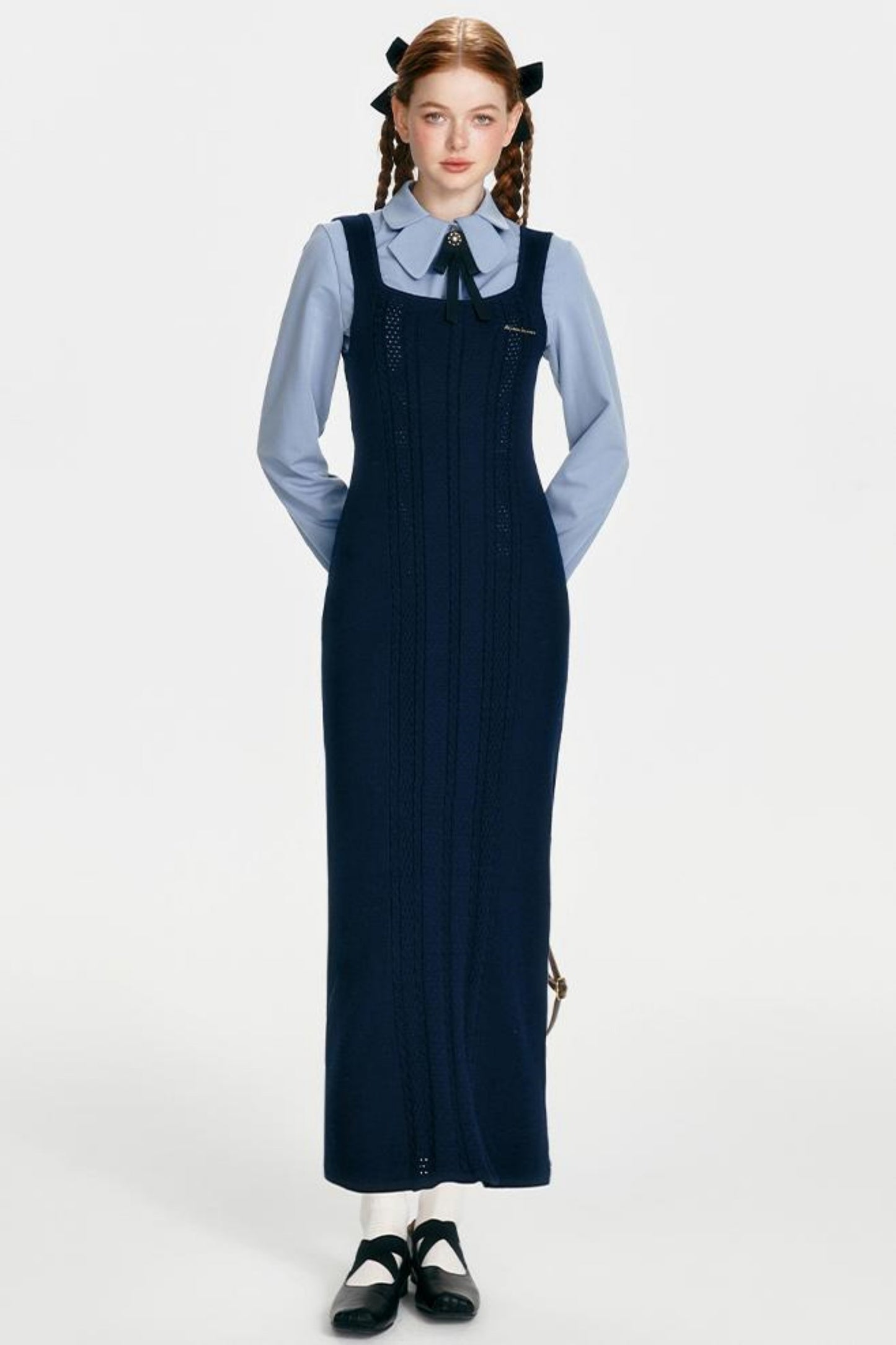 Retro Knit Skirt Dress