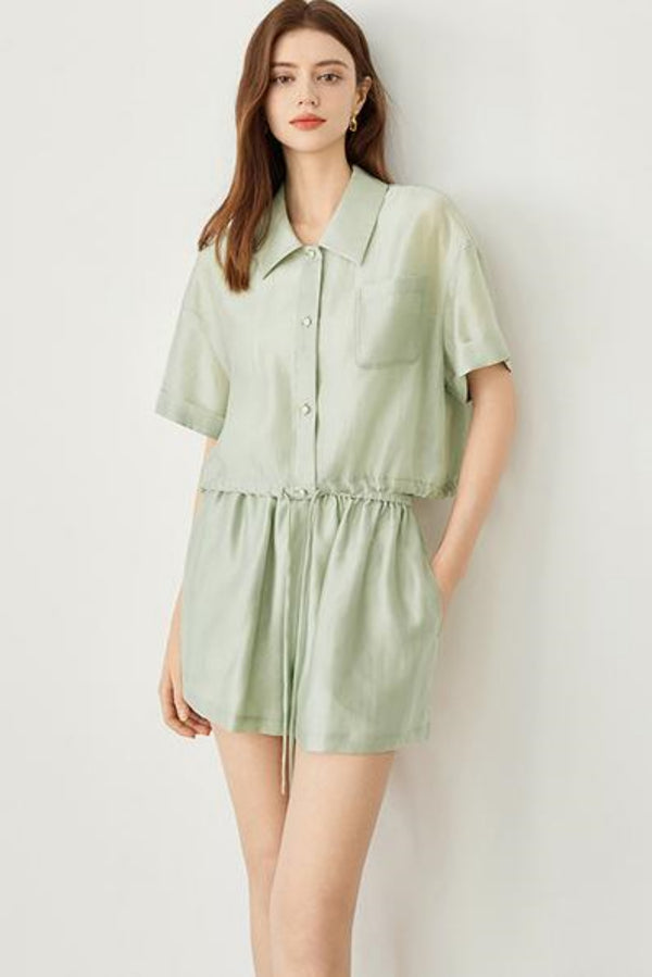 Modern Short Sleeve Shirt & Pants Set