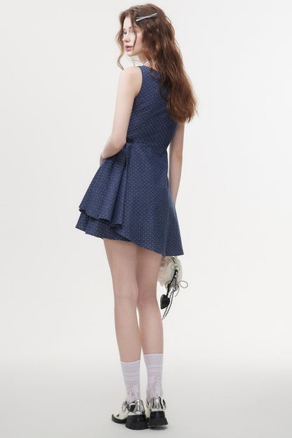 Polka Dot A-Line Dress