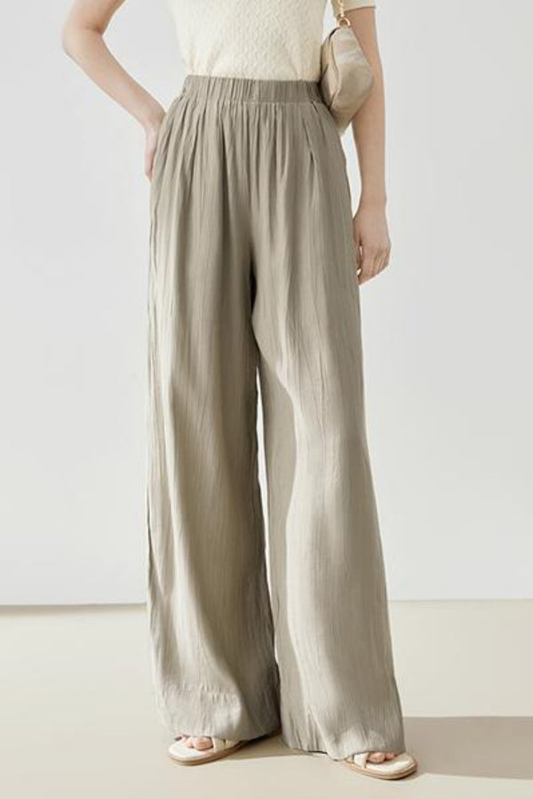 Loose Silhouette Mop Pants