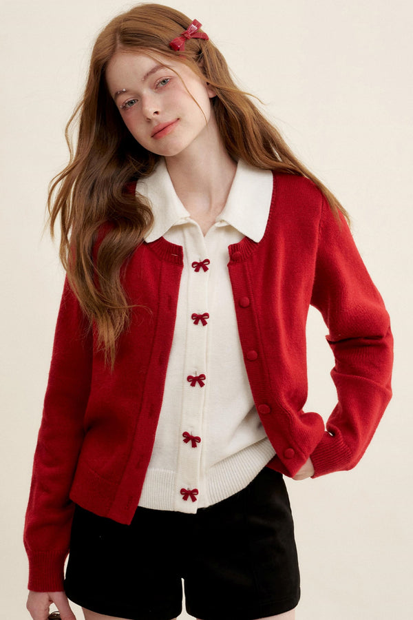 Three-Piece Knit Sweater