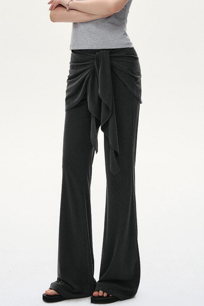 Tied Knit Slouchy Pants