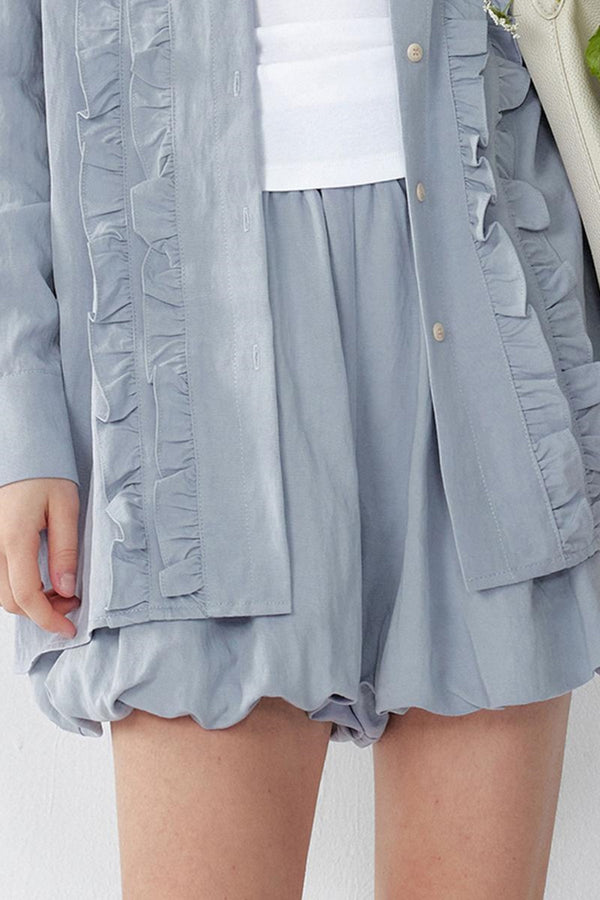 Tencel Shirt And Lycra Pod ShortSkirt Set-Up