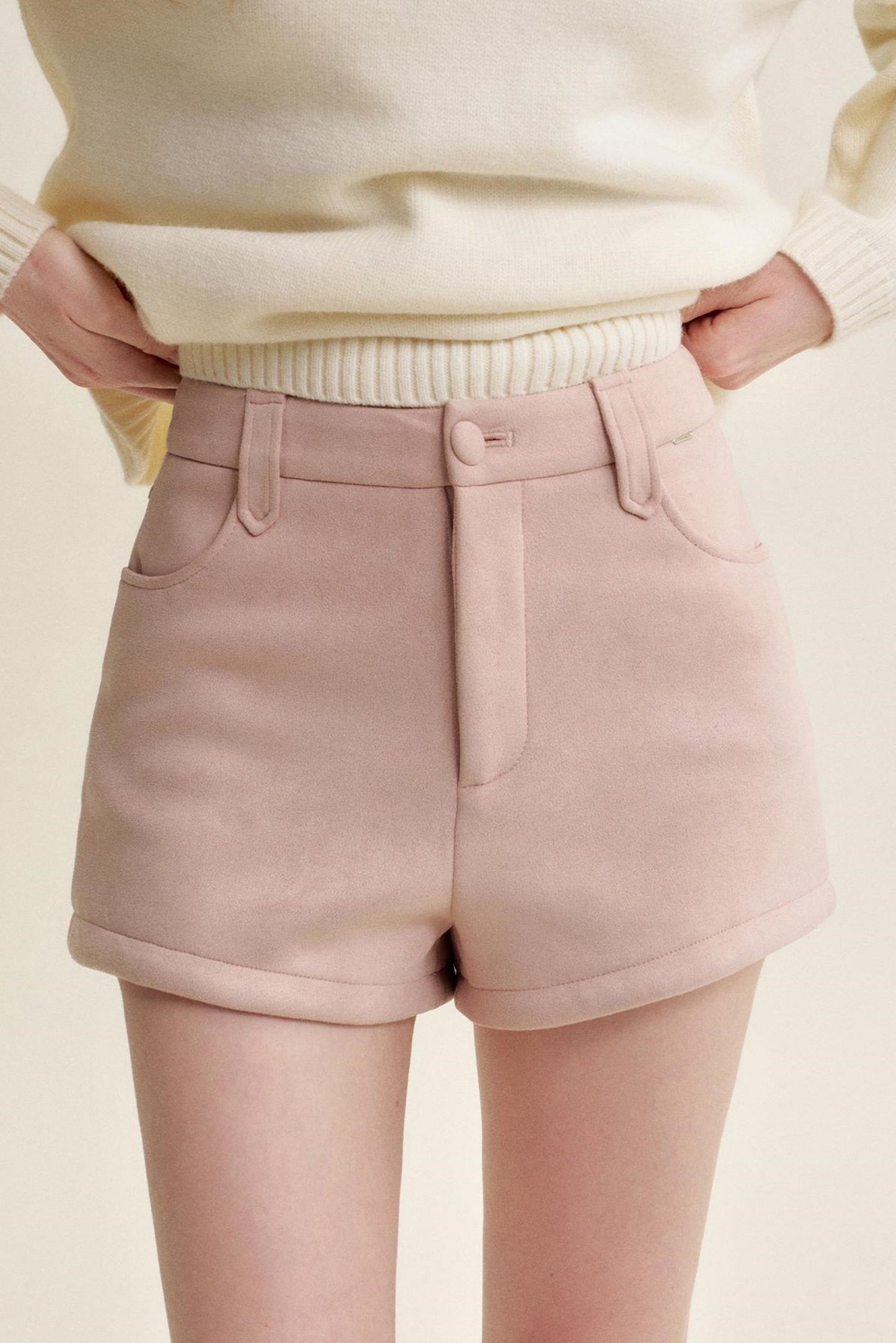 Velvet Rose Snowflake A-Line Shorts