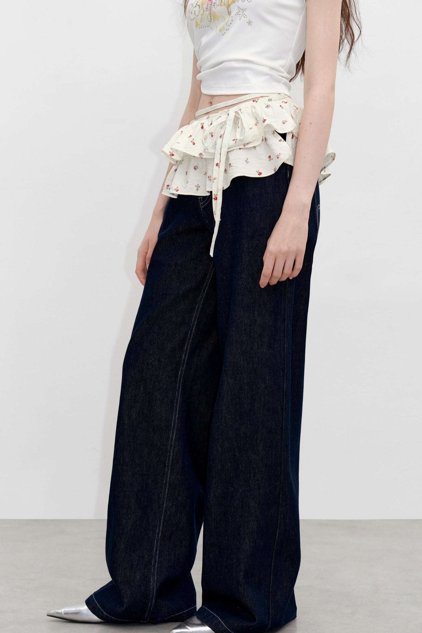 Floral Elegance Waist Skirt