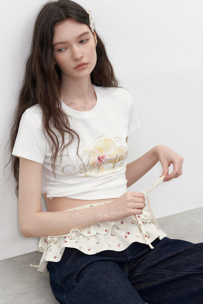 Floral Elegance Waist Skirt