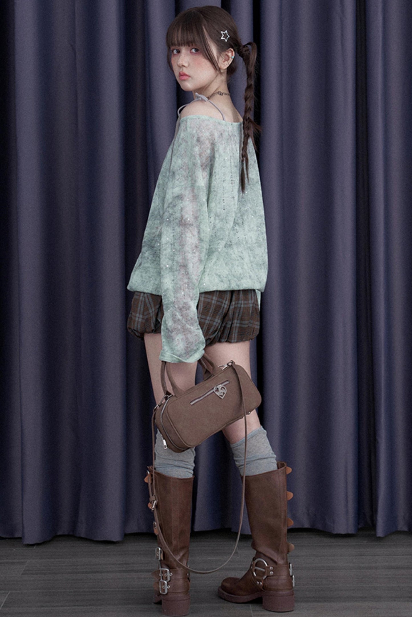 Galaxy Peplum Blouse Set-Up