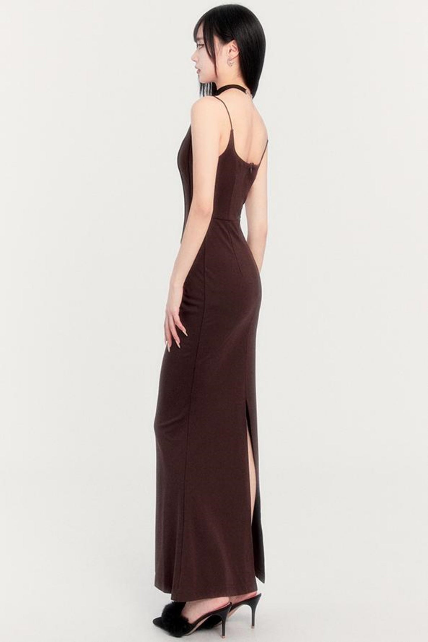 Romantic Long Strap Mermaid Dress