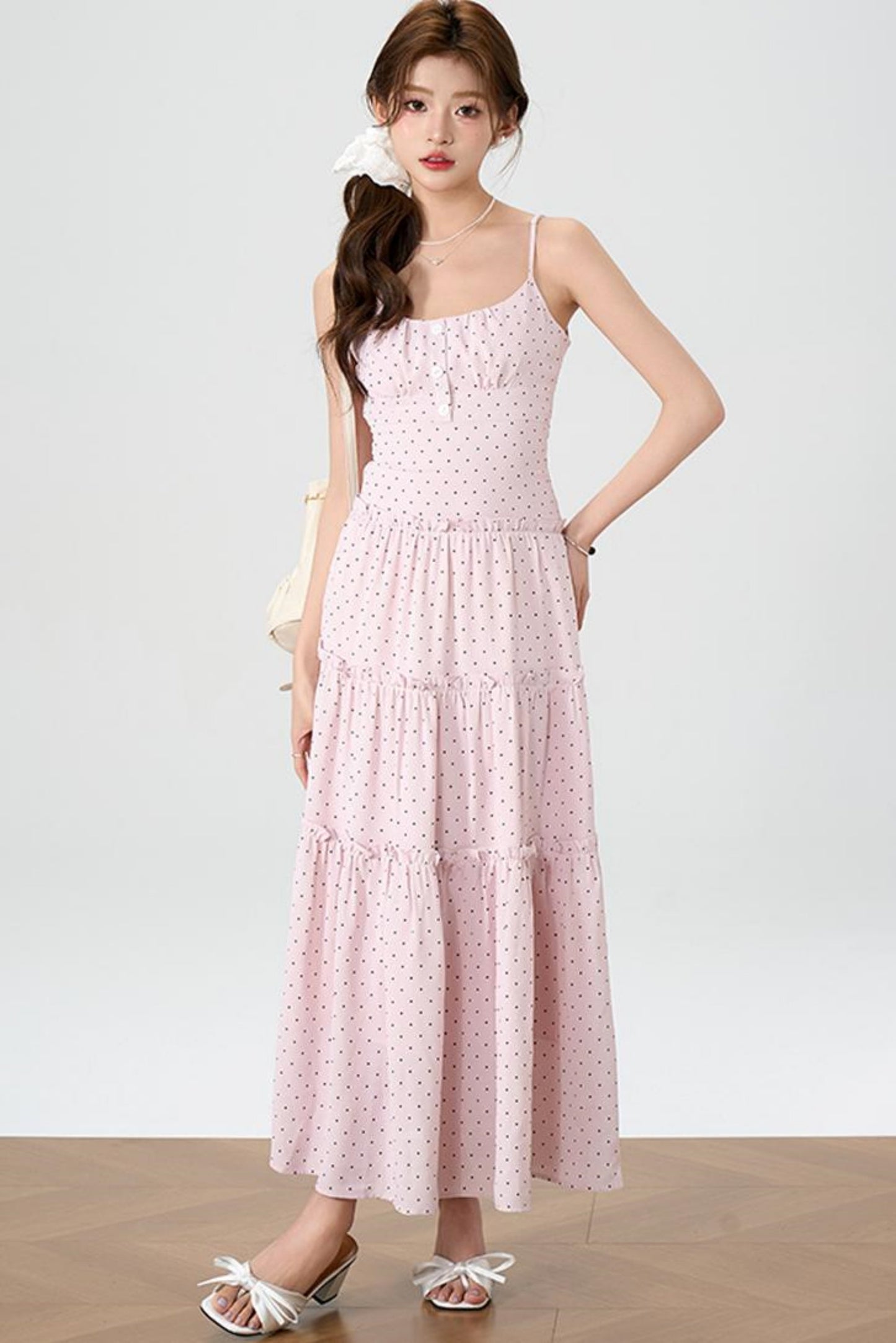 Halter Knit Dress With Cardigan Set-Up