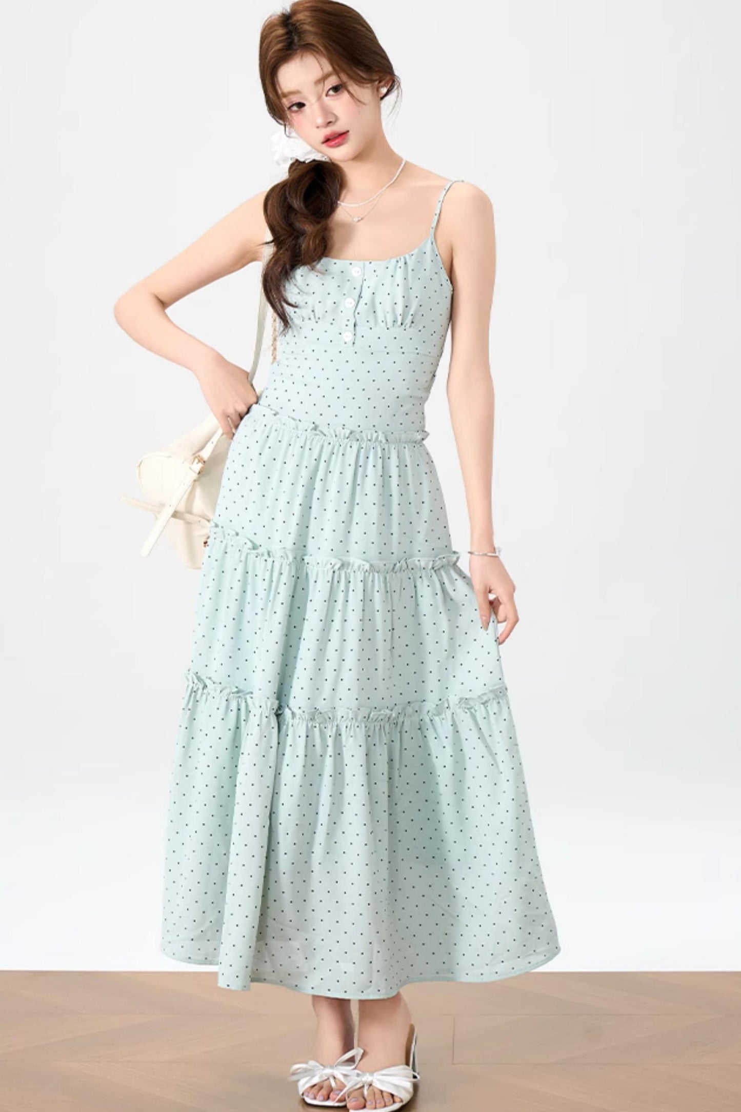 Halter Knit Dress With Cardigan Set-Up