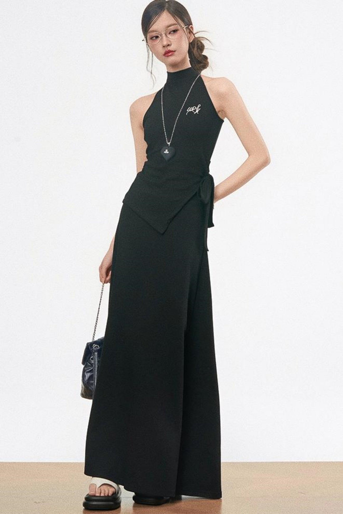 Chic Knit Tie-Top Skirt Set-Up