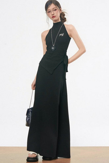 Chic Knit Tie-Top Skirt Set-Up