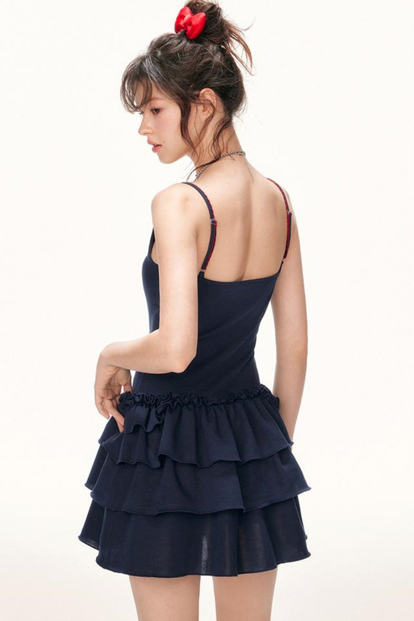 Sweet Ruffle Halter Dress