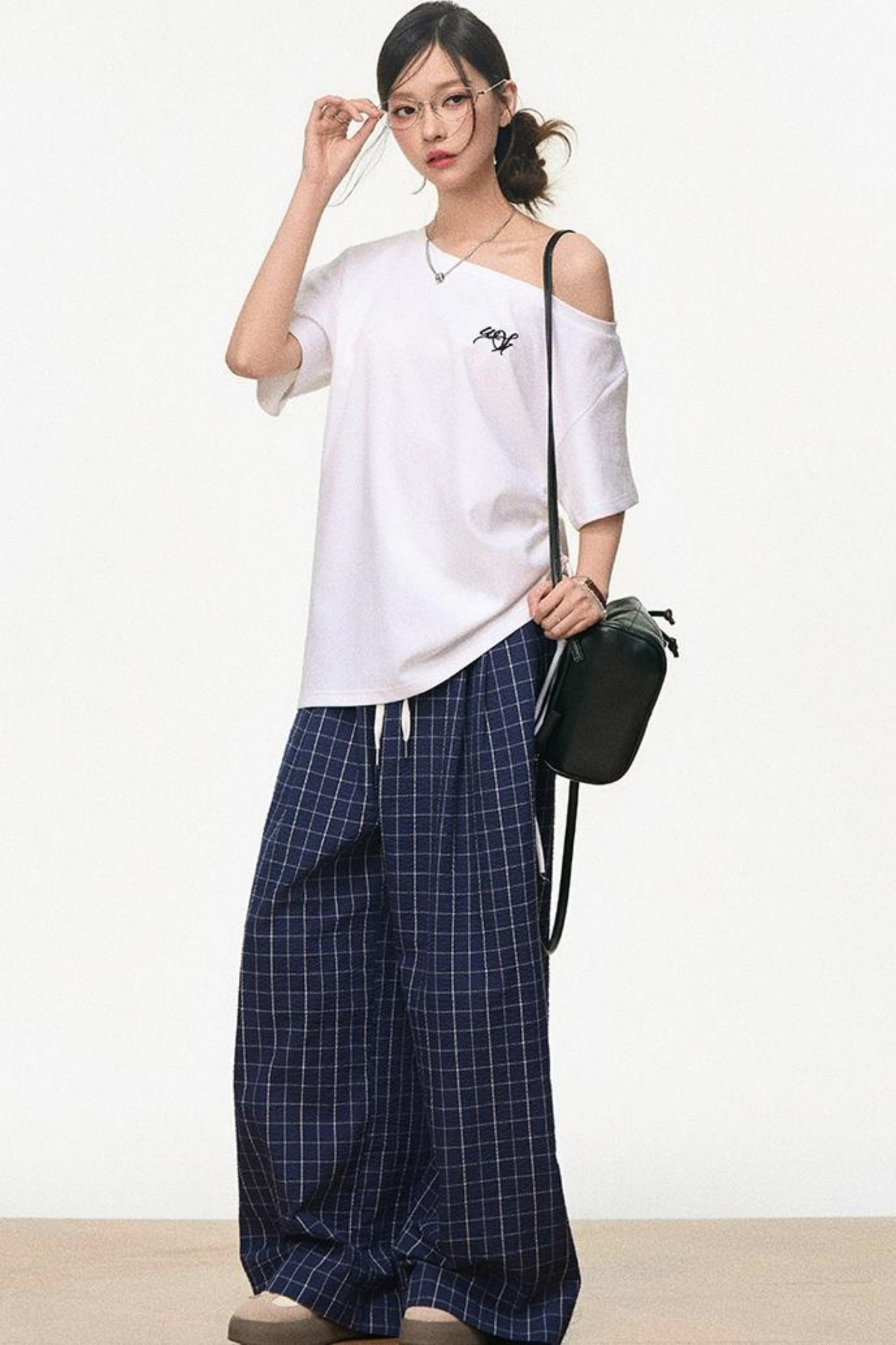 Tricolor Shoulder Top