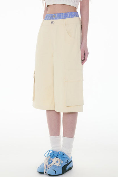 Mid Length Loose Wide Pants