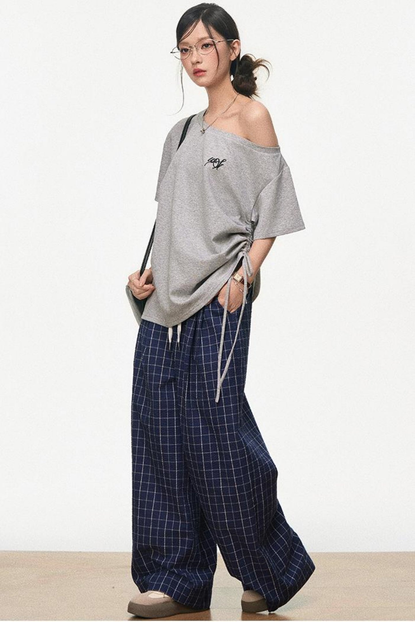 Tricolor Shoulder Top