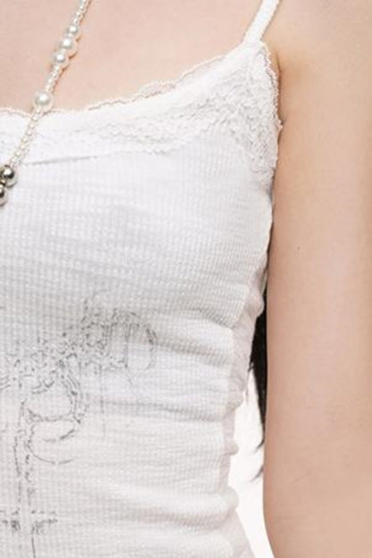 Ghost White Cami Top