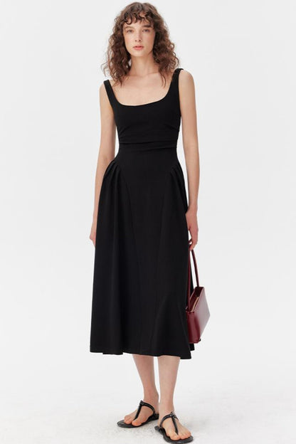 Chic Halter Neck Black Dress