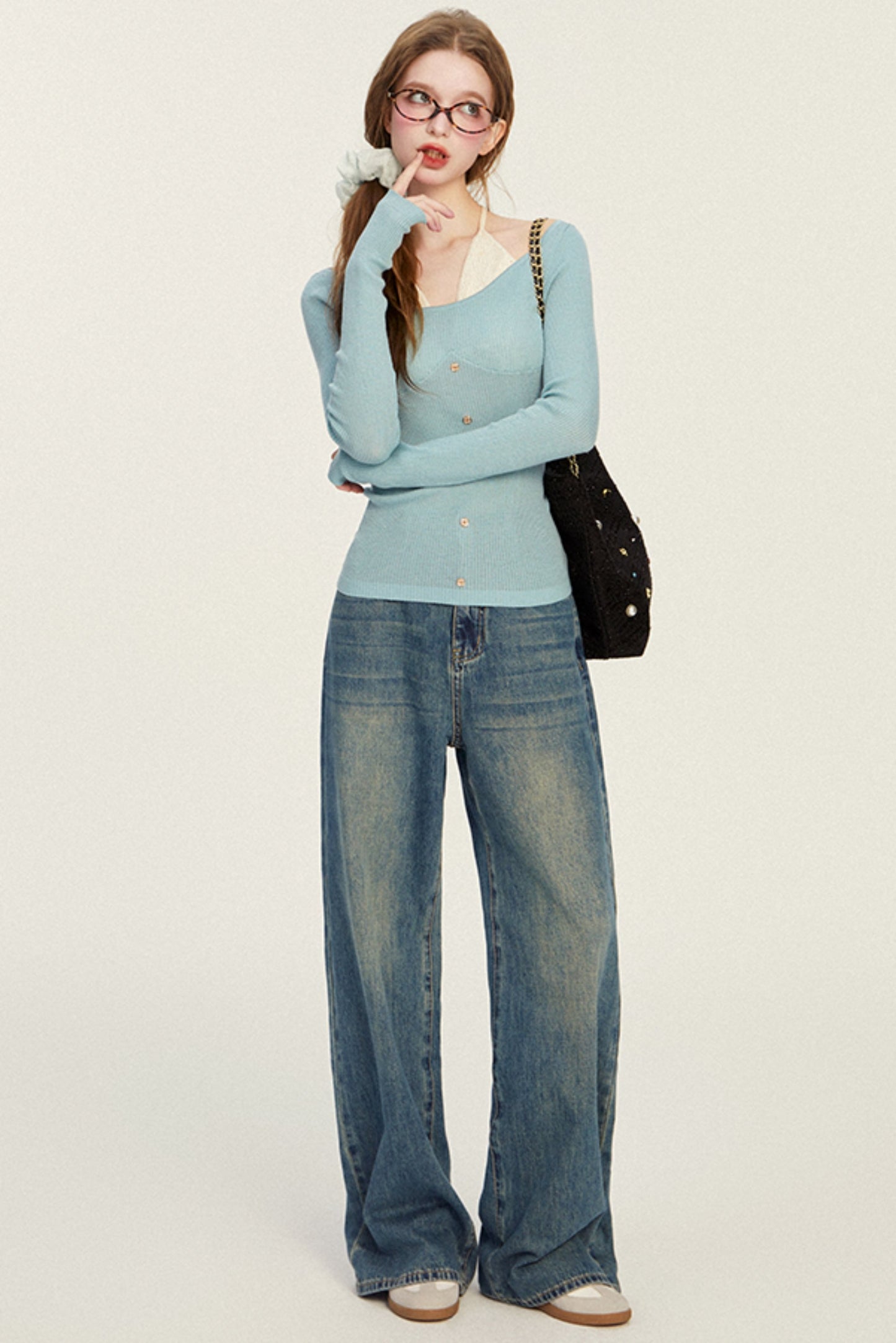 Pure Desire Fake Two Sweater