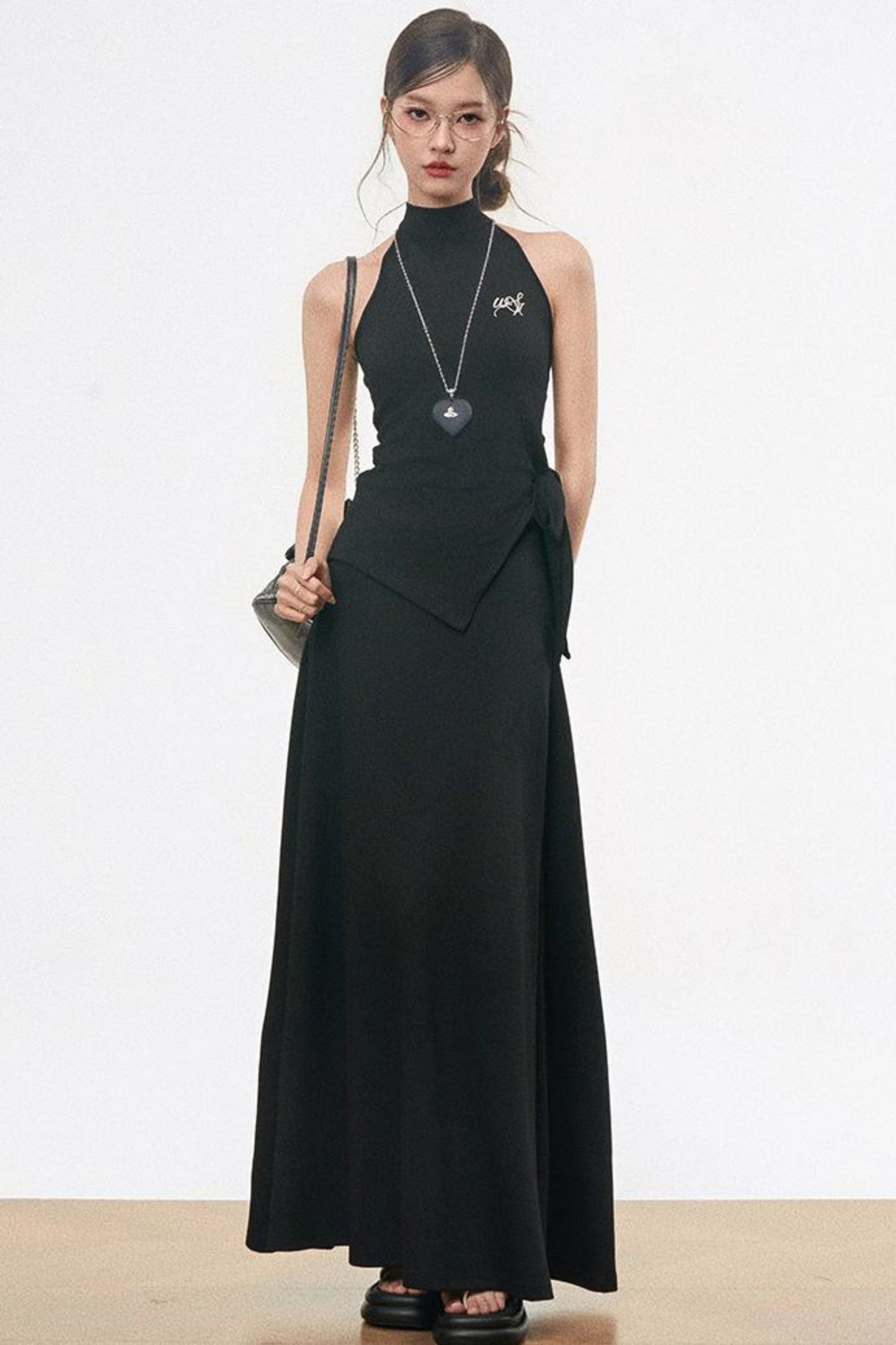 Chic Knit Tie-Top Skirt Set-Up