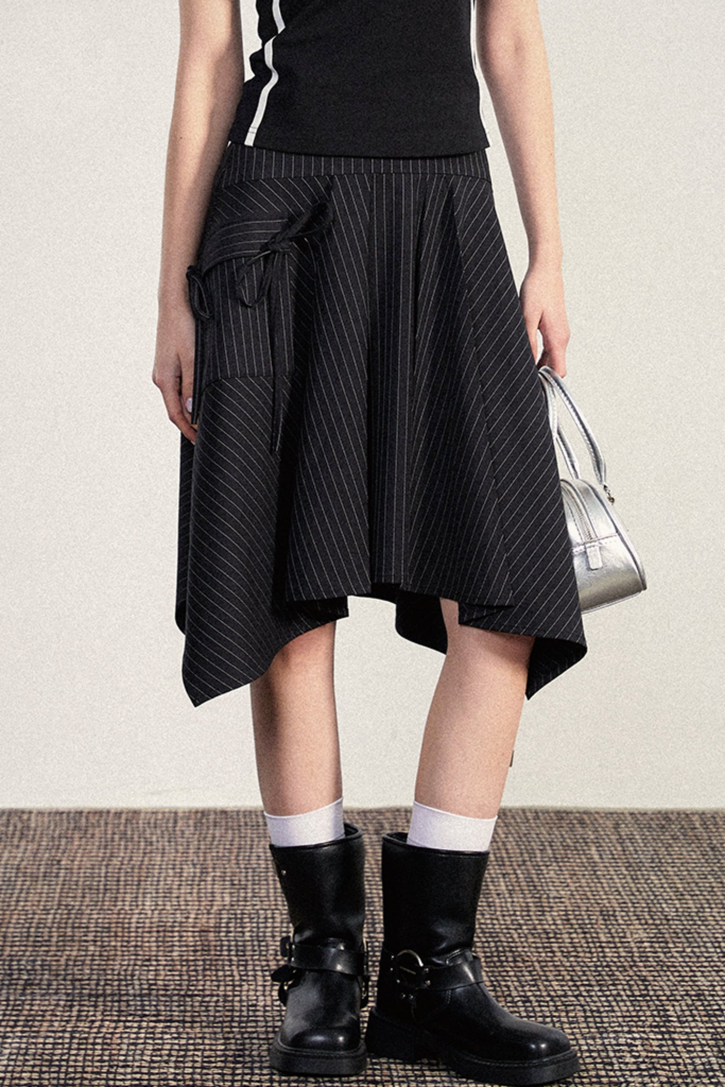 High-Waisted Fishtail Skirt