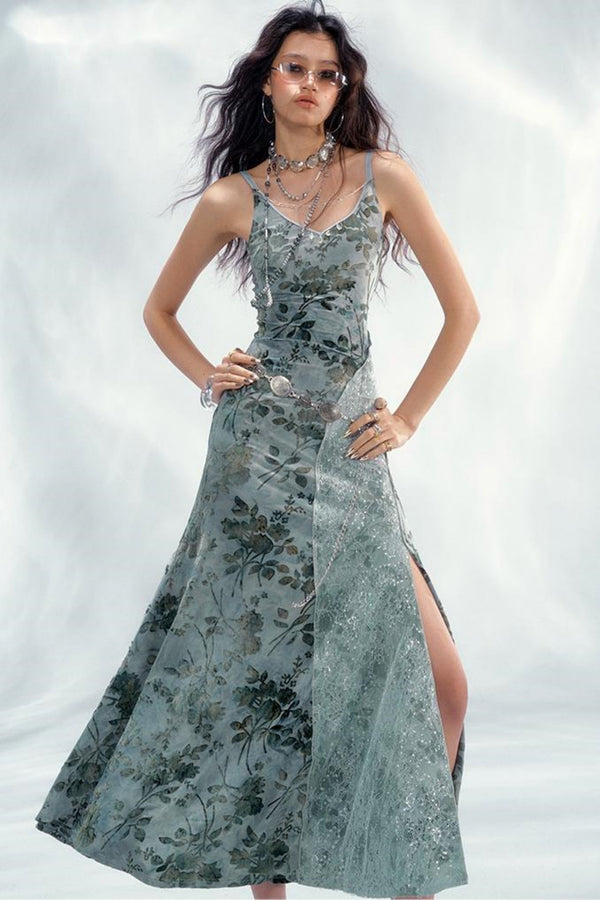 Sequin Lace Halo Dress