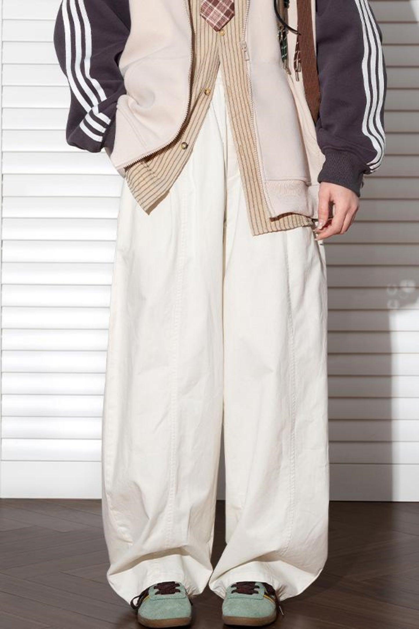 Pure Cotton Straight Leg Pants