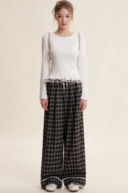 Blokette Reversible Lace Ruffle Tee