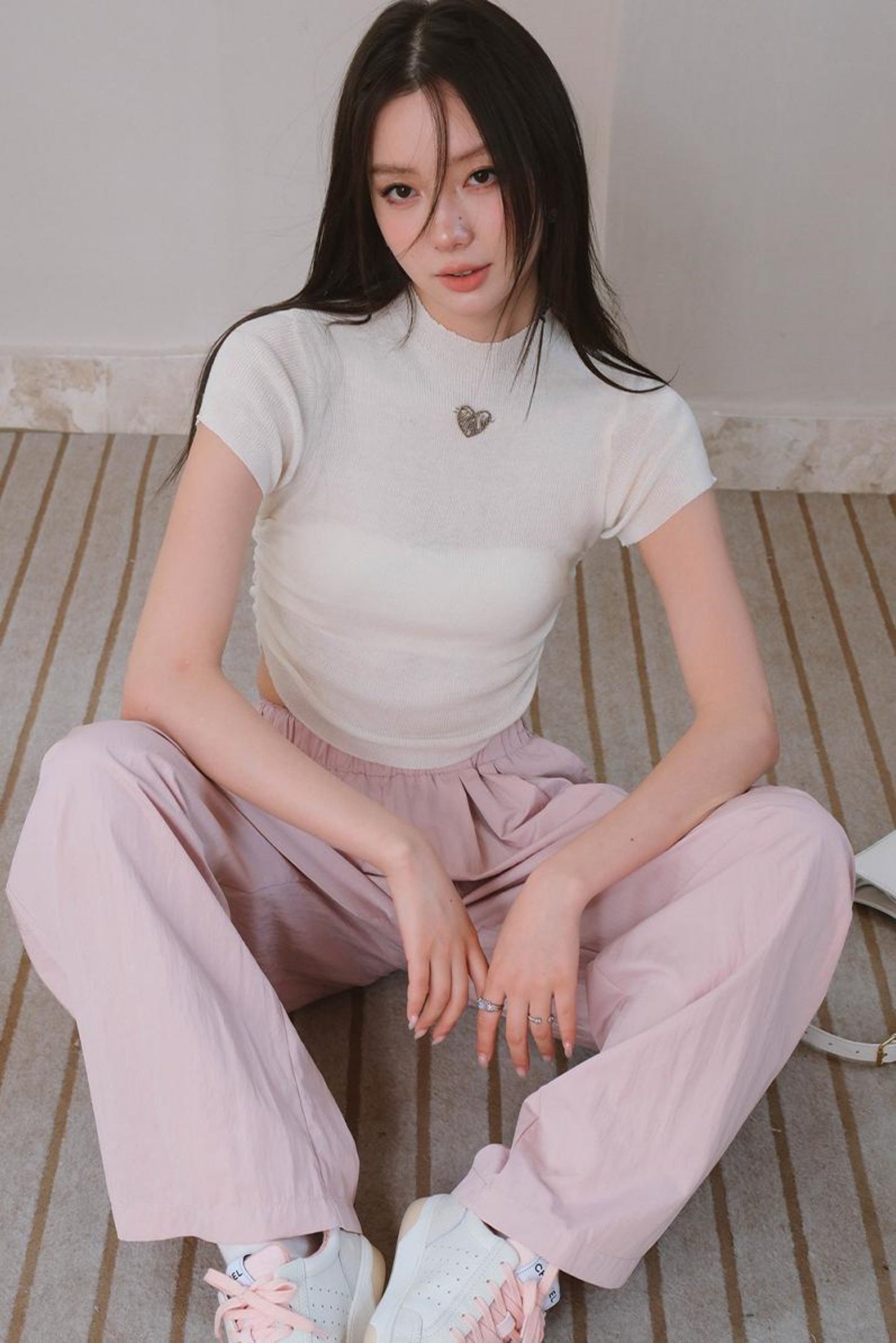 Sweet Spicy High Neck Knit Tee