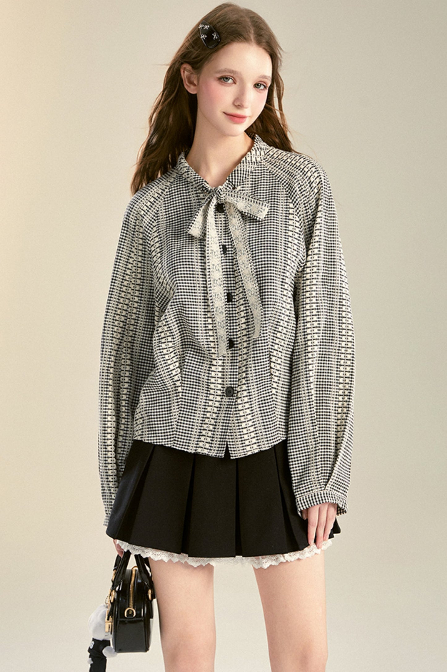 Niche Pleated Lace Culottes Skirt