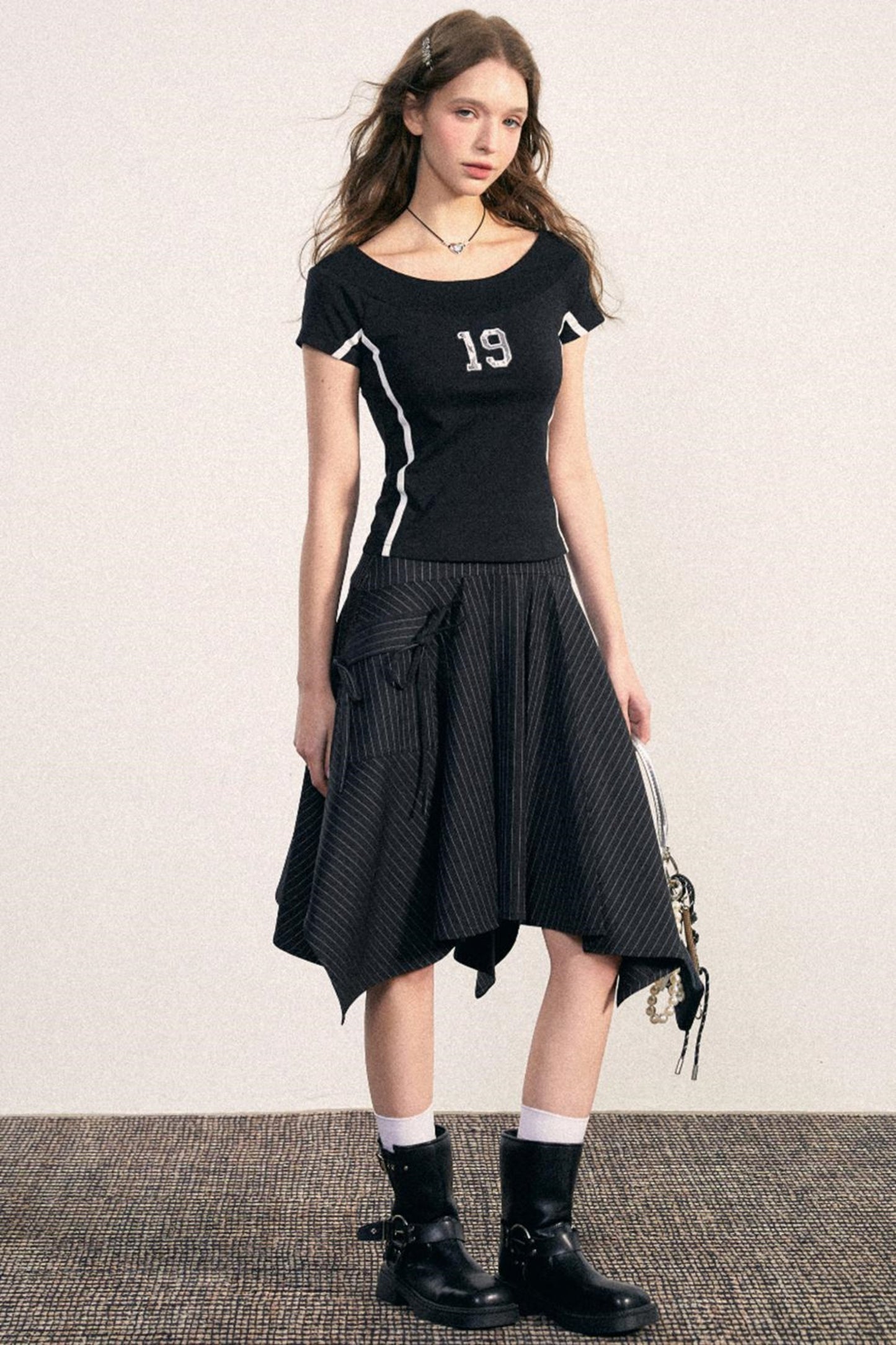 High-Waisted Fishtail Skirt