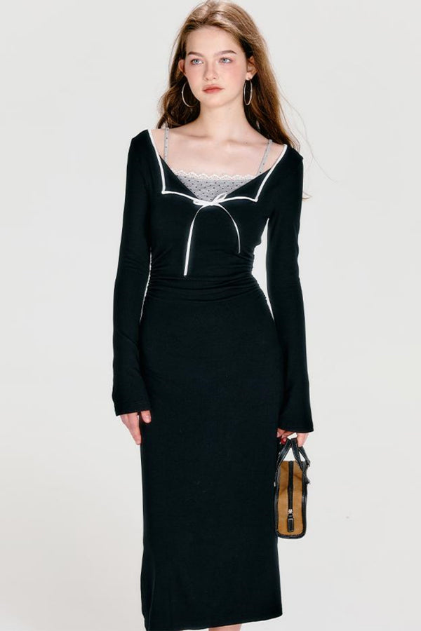 Dual Knit Maxi Dress