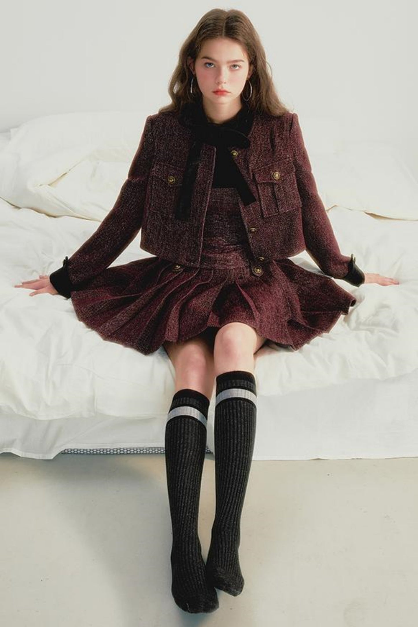 Fragrant Pleated Dress Set-Up