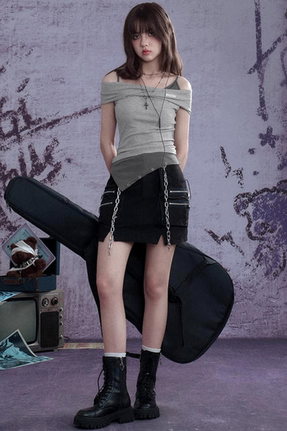 Slimming Gray Tank Top