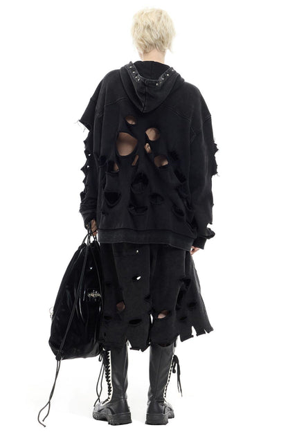 Studded Hole Hoodie