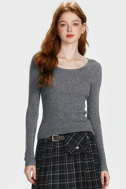 Slim Fit Knit Sweater Set-Up