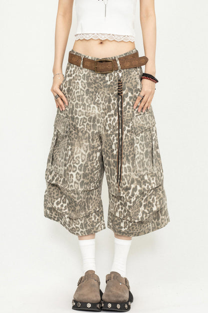 Leopard Wide-Leg Pants